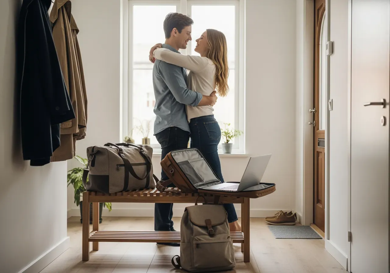 Dokumentväskor i läder med fack