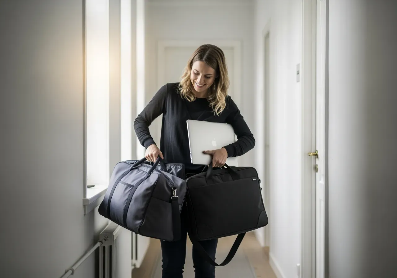 Välj toteväska och clutchväska