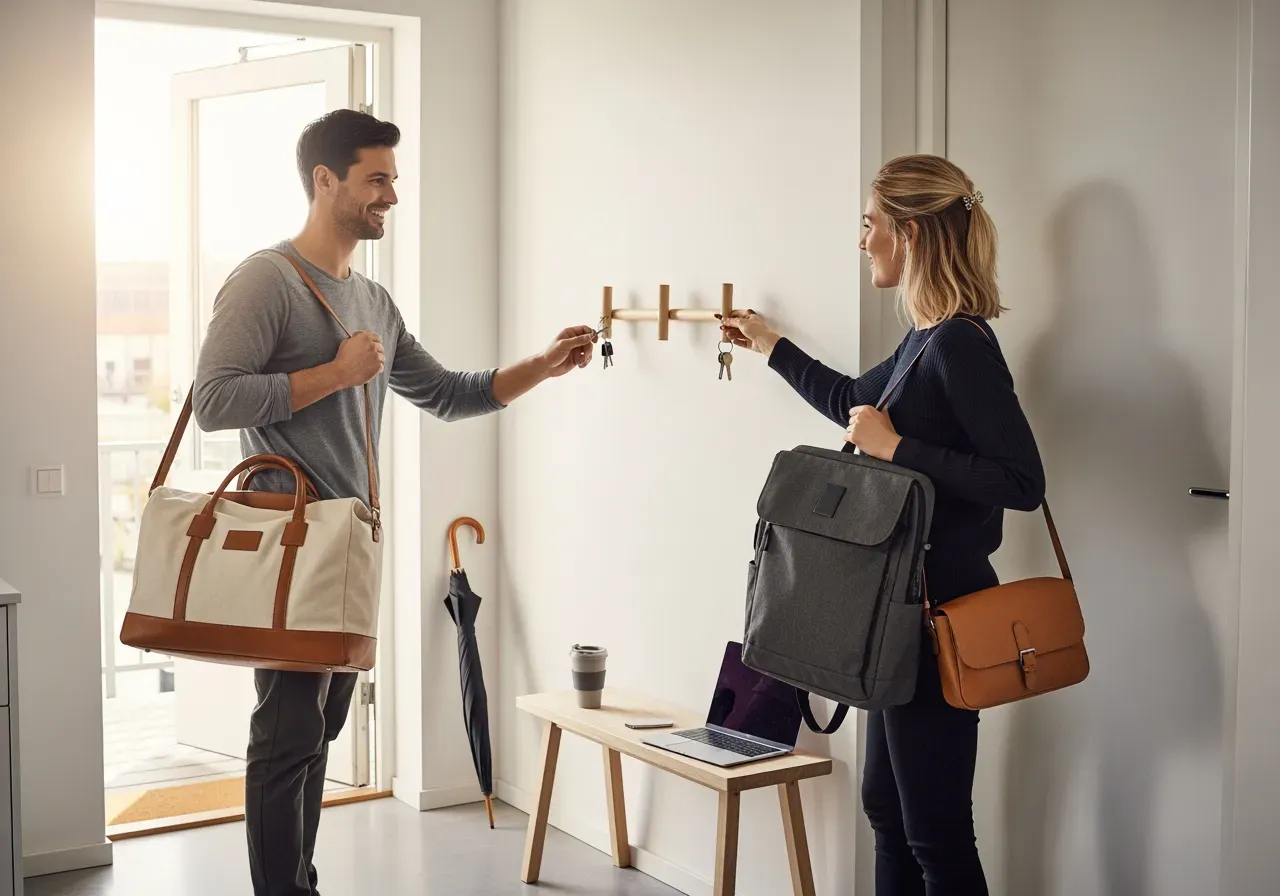 Smidiga resenecessärer för helg och affär