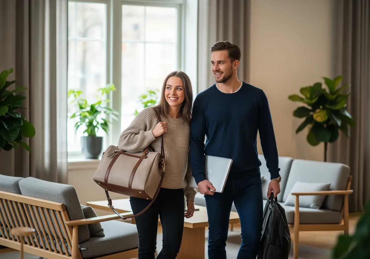 Korthållare i läder med sedelfack