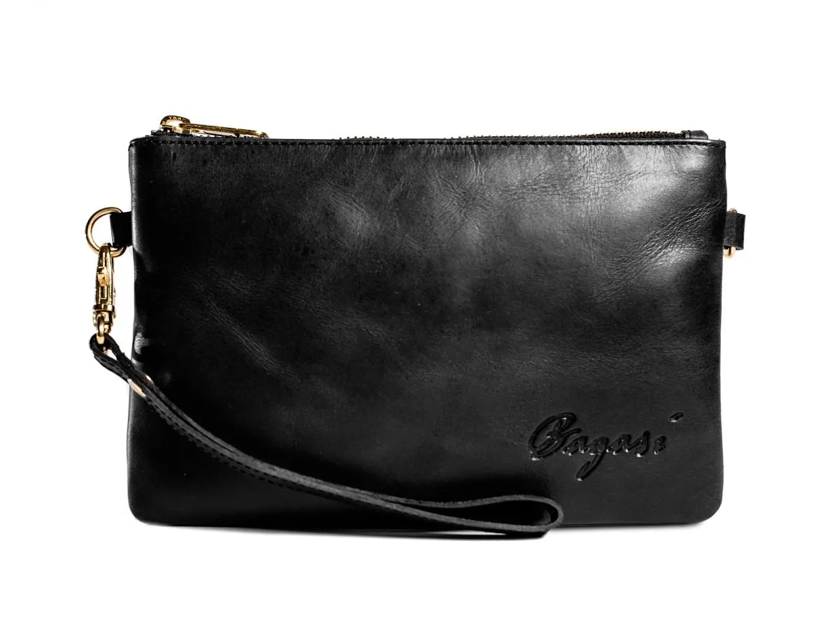 Clutchväska i läder