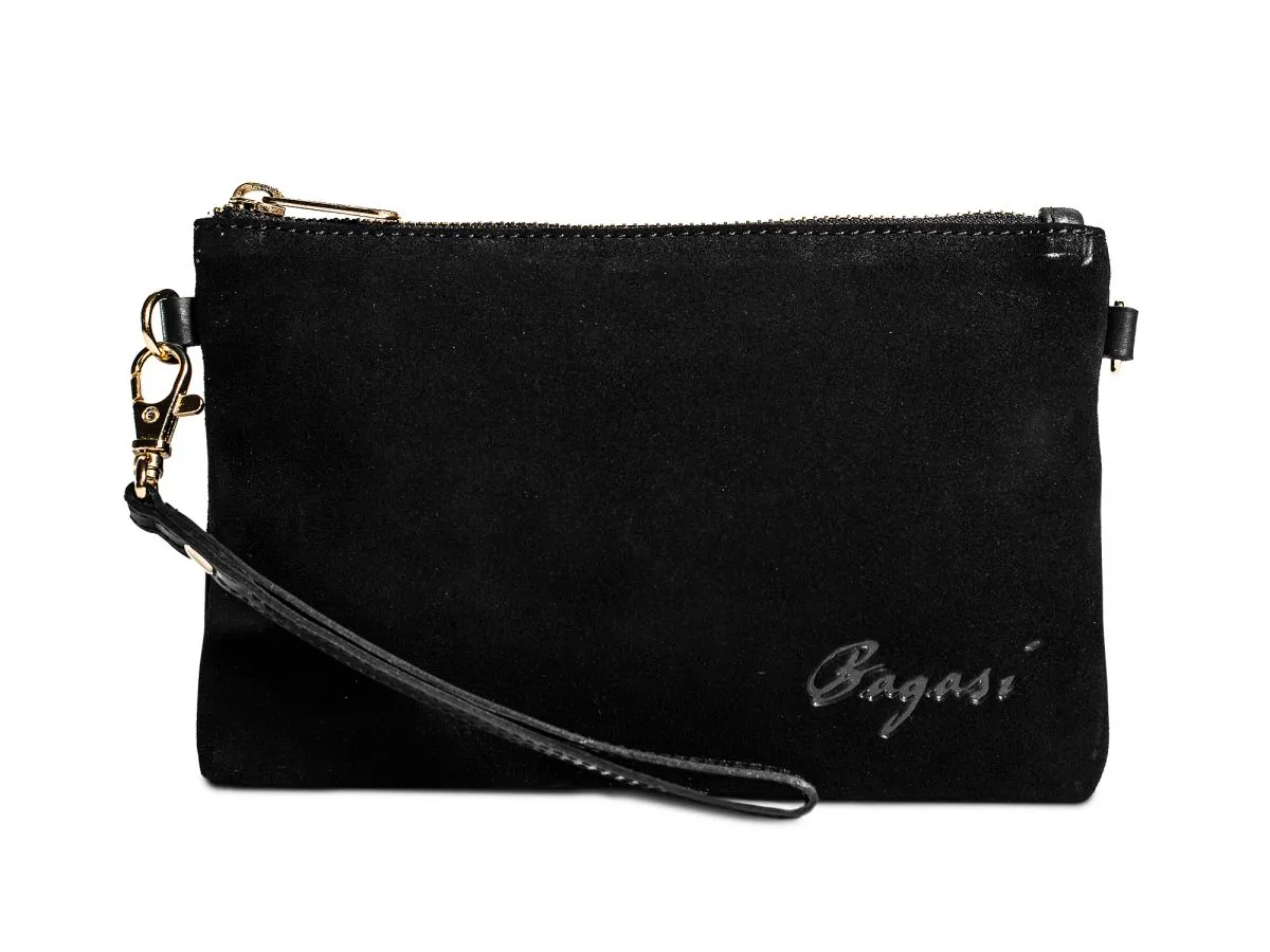 Clutchväska i mocka