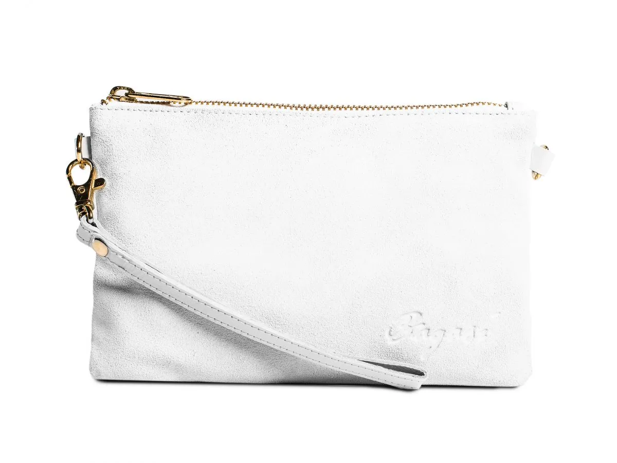 Clutchväska i mocka