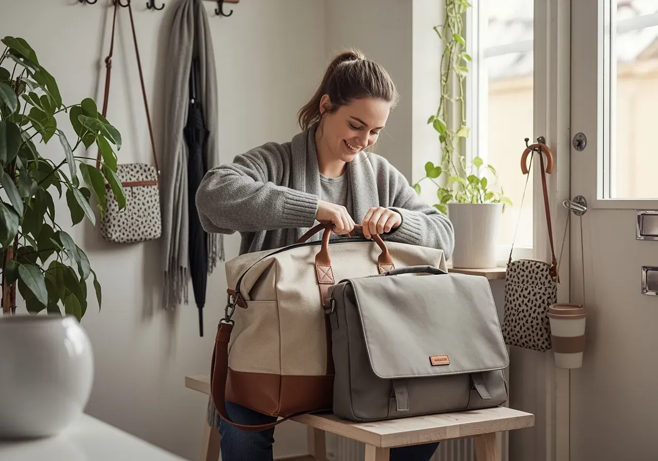 Monogram och färgval på läderbricka