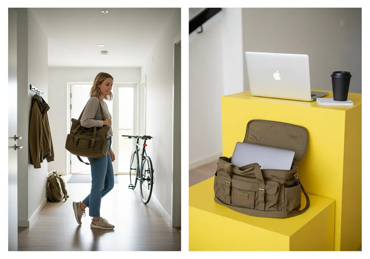 Extra stora weekendväskor i läder