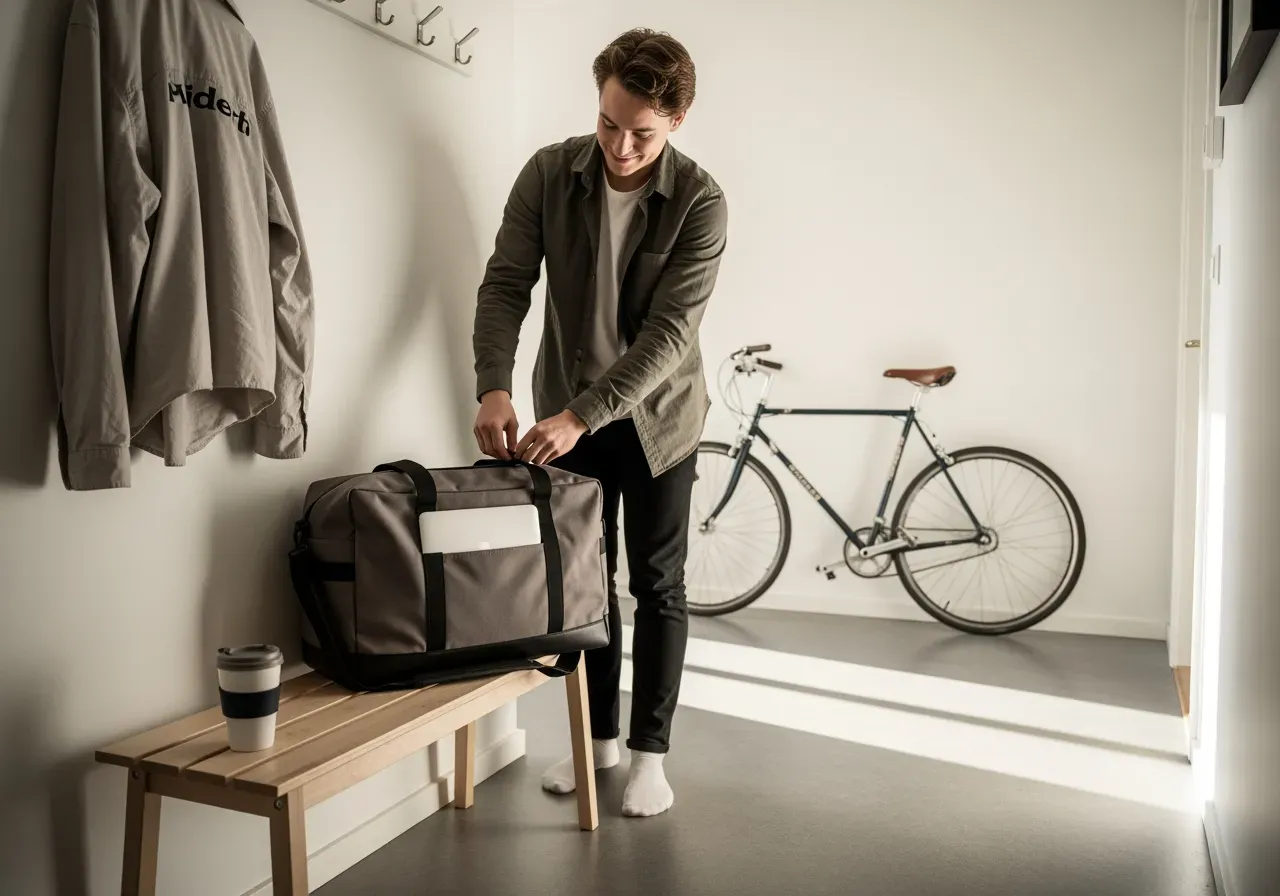 XL-weekendväskor i läder för resor